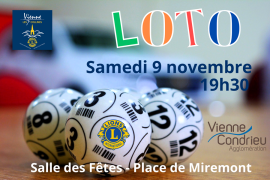 Loto du Lions Club de Vienne les 7 Collines