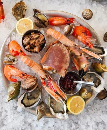 Plateau de fruits de mer - repas de fêtes